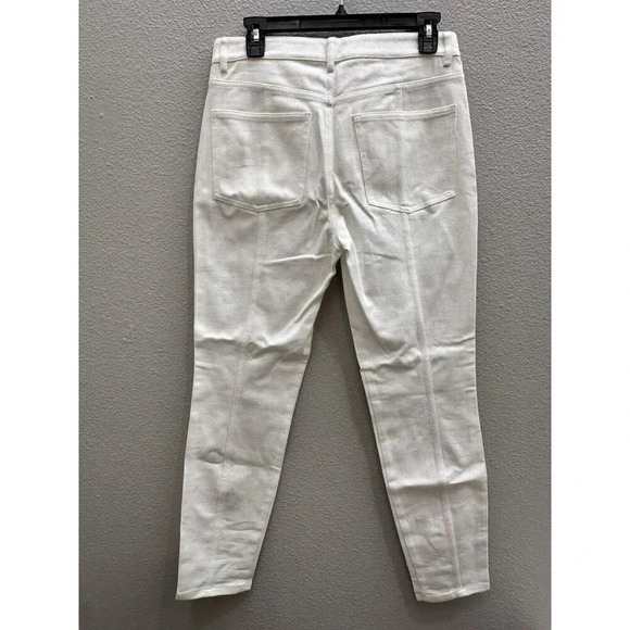St John Womens Jeans Size 6 White Denim Pants Designer MSRP $595 - Picture 4 of 7